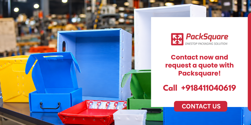 Reusable PP boxes for repeated transportation and storage.